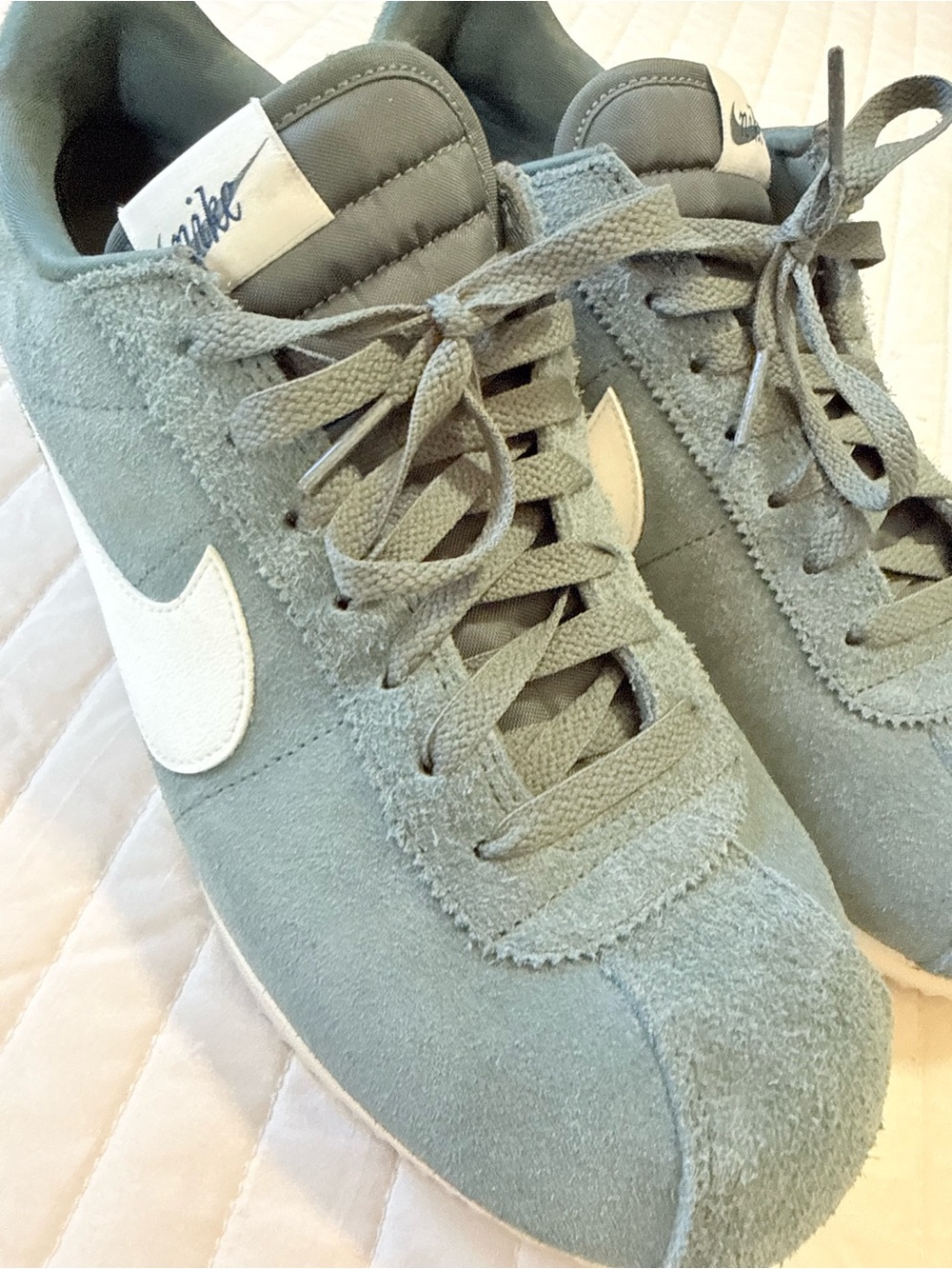 Men’s Nike Cortez Premium in Green Suede